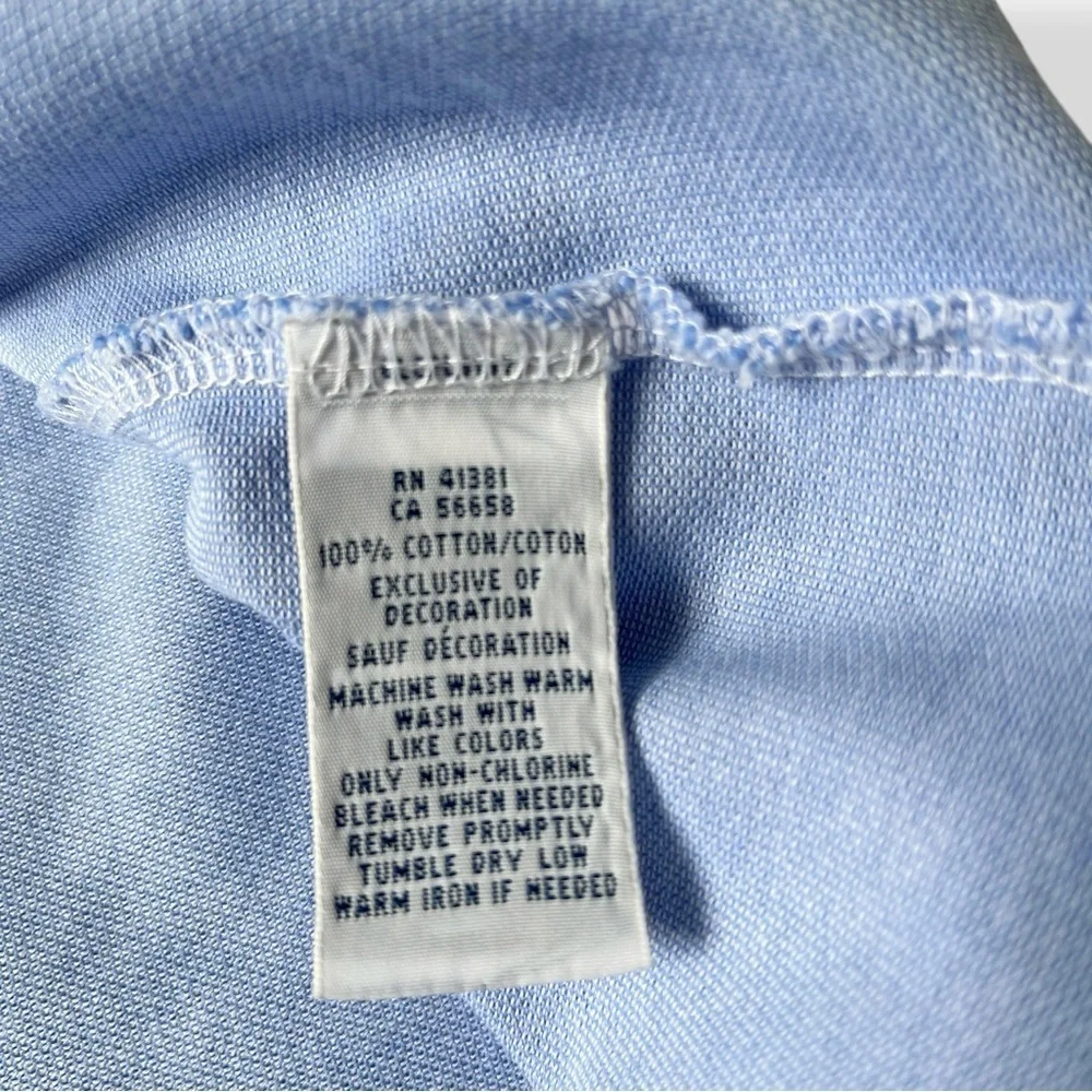 Ralph Lauren Knit Oxford Polo Shirt 3XLT Tall | Light Blue Preppy Classic